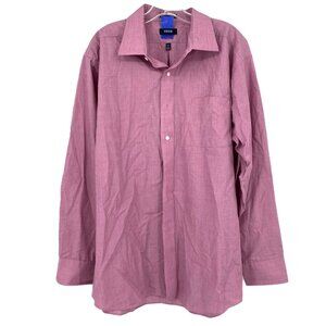 Izod Pink Long Sleeve Button-Up Shirt | Size XXL